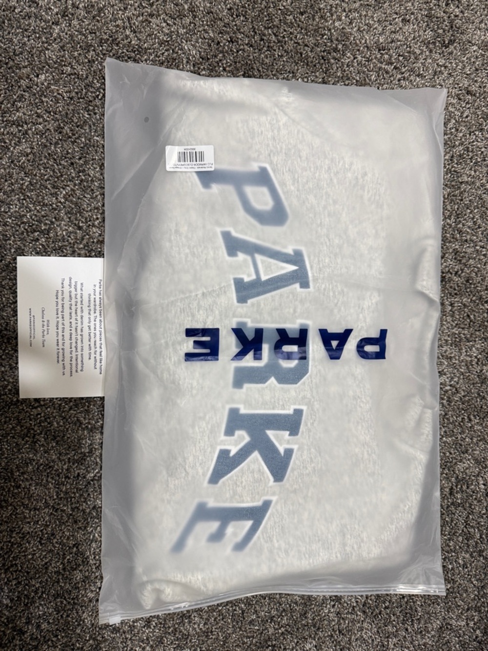 Parke Varsity Mockneck Classic Grey+Varsity Denim S/M